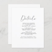 Details-Karte (Vorne/Hinten)