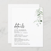 Details-Karte (Vorne/Hinten)