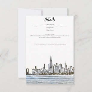 Details Karte Chicago Skyline