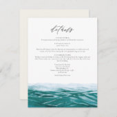 Details Karte für das tropische Meer (Vorne/Hinten)