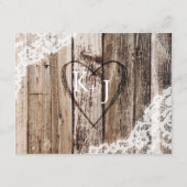 Details-Karte für den rustikalen Lavendel Begleitkarte (Rückseite)