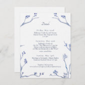 Details Karte für die Hochzeit von Holly und James (Vorne/Hinten)