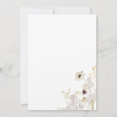 Details-Karte für die Whimsical-Wildblume Einladung (Rückseite)