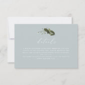 Details-Karte für Wild und Grün RSVP Karte (Vorderseite)