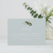 Details-Karte für Wild und Grün RSVP Karte (Stehend Vorderseite)