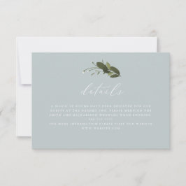 Details-Karte für Wild und Grün RSVP Karte