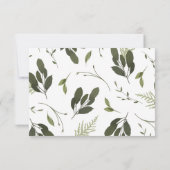 Details-Karte für Wild und Grün RSVP Karte (Rückseite)