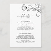 Details Karte Minimalistisch Elegante Skriptinform (Vorderseite)