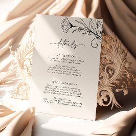 Details Karte Minimalistisch Elegante Skriptinform