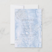 Details Karte zum Frozen Wintersilber Schneeflocke (Vorderseite)