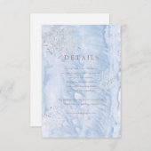 Details Karte zum Frozen Wintersilber Schneeflocke (Vorne/Hinten)