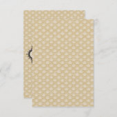 Details-Karten für Schwarz und Gold Great Gatsby Begleitkarte (Vorne/Hinten)