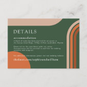 Details Karten Hochzeit Arch Boho Abstrakt (Vorderseite)