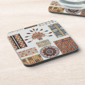 Details Of Decoration Ancient Assyrian Costume  Getränkeuntersetzer (Linke Seite)