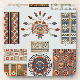 Details Of Decoration Ancient Assyrian Costume  Getränkeuntersetzer