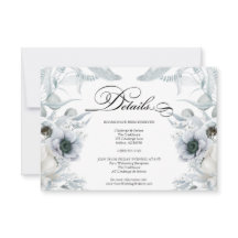 DETAILS | Pastel Dusty Blue Flowers