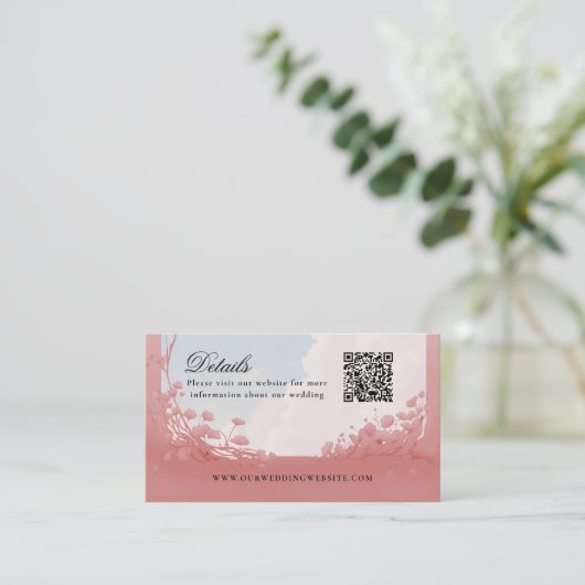 Details QR Code dockt Liebe Website Visitenkarte (Stehend Vorderseite)