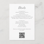 Details QR Code RSVP Wedding Begleitkarte (Vorderseite)