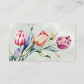 Details QR Code tulis spring Website Visitenkarte (Rückseite)