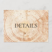 Details QR-Code Vorlage Rustic Wood Wedding (Vorderseite)