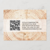 Details QR-Code Vorlage Rustic Wood Wedding (Rückseite)