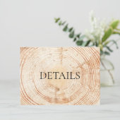 Details QR-Code Vorlage Rustic Wood Wedding (Stehend Vorderseite)