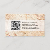 Details QR-Code Vorlage Rustikale Hochzeit Holzstr (Rückseite)