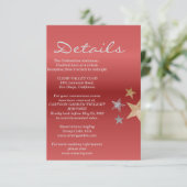 Details Rose Gold Einladung (Stehend Vorderseite)