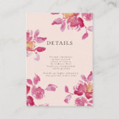 Details/Scannen zum Austauschen einer rosa Wasserf Begleitkarte (Rückseite)