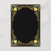 Details Schwarze Imitate Goldene Paradies Begleitkarte (Rückseite)