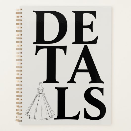 "DETAILS"-Typografie | Moderne & selbstbewusste Ho Planer (Vorderseite)