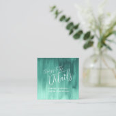 Details über Hochzeiten smaragdgrüne Kunsthandwerk Begleitkarte (Stehend Vorderseite)