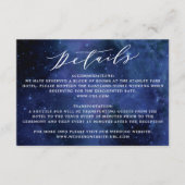 Details über Hochzeiten unter den Sternen Begleitkarte (Vorderseite)