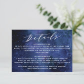 Details über Hochzeiten unter den Sternen Begleitkarte (Stehend Vorderseite)