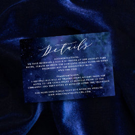 Details über Hochzeiten unter den Sternen Begleitkarte