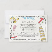 Details und Informationen zu den handgezeichneten  Einladung (Vorderseite)