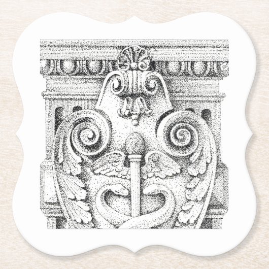 DETAILS: Untersetzer für das Bracketpapier (Vorderseite)