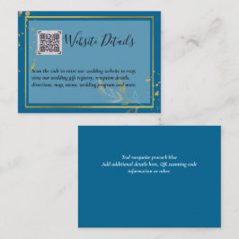 DETAILS-Website zum Hochzeitstichtag QR CODE UAWG  Begleitkarte