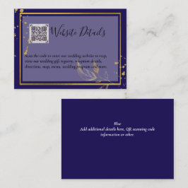 DETAILS-Website zum Hochzeitstichtag QR CODE UAWG  Begleitkarte