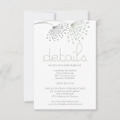 DETAILS | Weichteil-Grün-Doodle-Blume Einladung (Vorderseite)