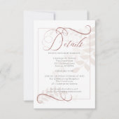 DETAILS | Whimsical Blassmocha Verlasst Gewürzexze Einladung (Vorderseite)