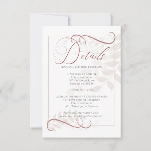 DETAILS | Whimsical Blassmocha Verlasst Gewürzexze Einladung (Vorderseite)