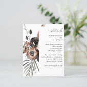 Details zu Black & Natural Floral Boho (Stehend Vorderseite)