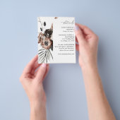 Details zu Black & Natural Floral Boho Flyer (Gruppe)