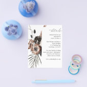 Details zu Black & Natural Floral Boho Flyer (Einzeln)