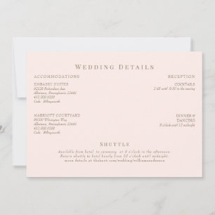 Details zu Blush & Gold-Hochzeiten Einladung