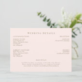 Details zu Blush & Gold-Hochzeiten Einladung (Stehend Vorderseite)