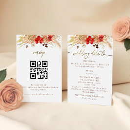 Details zu Boho Floral Wedding | UAWG | | QR-Code Begleitkarte