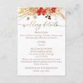 Details zu Boho Floral Wedding | UAWG | | QR-Code Begleitkarte (Vorderseite)