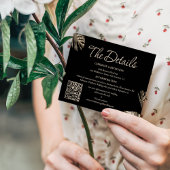 Details zu botanischen Hochzeiten mit QR Begleitkarte